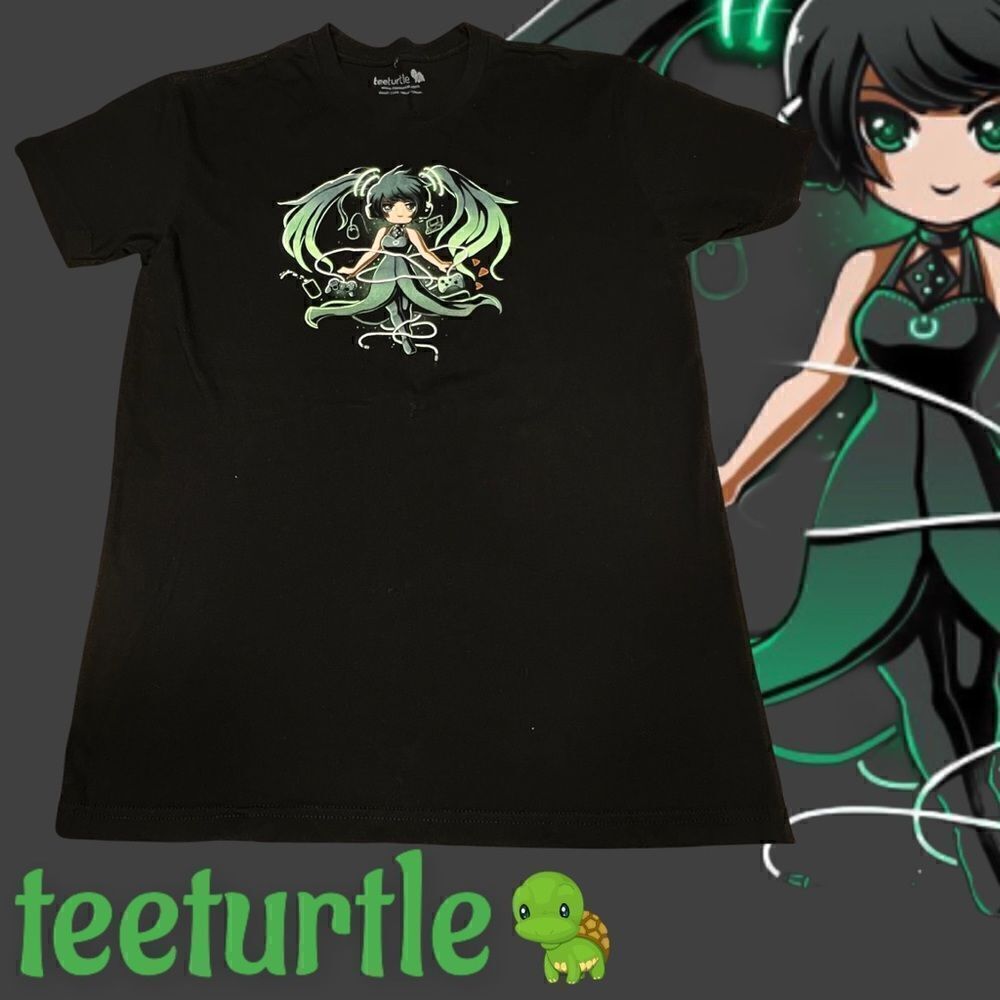 Junior’s teeturtle Anime Black XL Tee